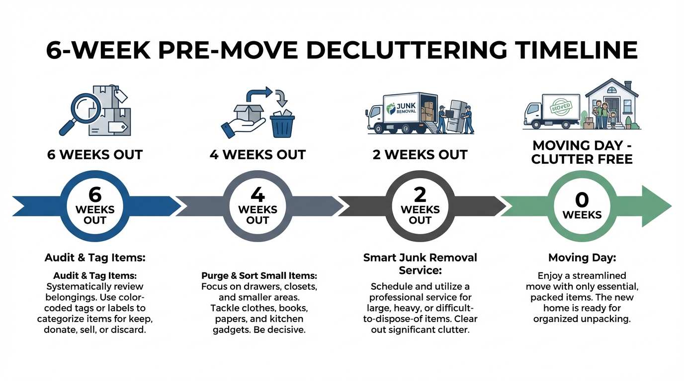 6-Week Pre-Move Decluttering Timeline