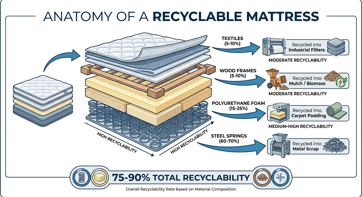 Anatomy of a Recyclable Mattress