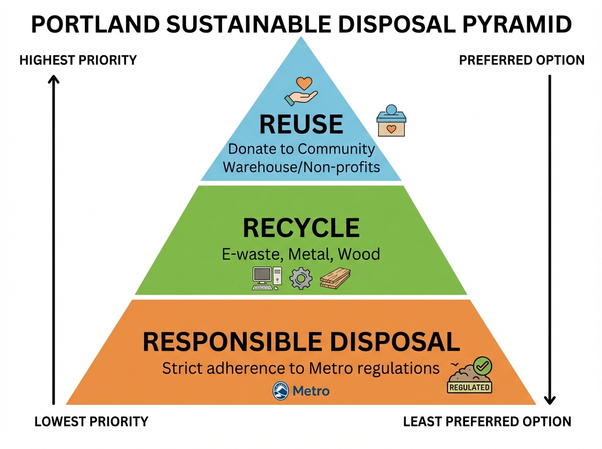 Portland Sustainable Disposal Pyramid